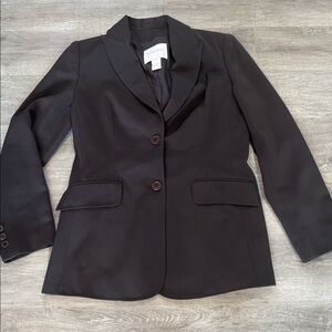 Vintage Votre Noms Womens Gray Polyester Blazer Sz 6